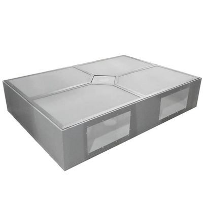Soffitto ss Shell di flusso laminare di operazione dell'ospedale   Struttura elettrolitica del piatto