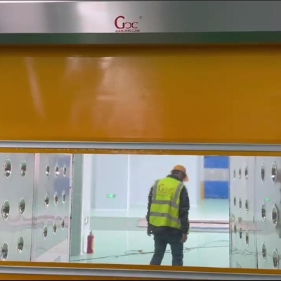 Cascata di particelle della stanza pulita del carico del GCC con lo sportello del PVC con il sensore fotoelettrico