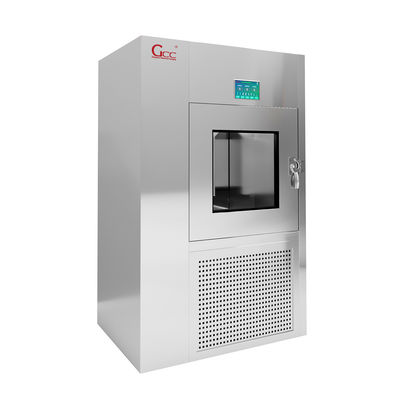 Laboratorio finestra di trasferimento in acciaio inossidabile ad alta efficienza / scatola di passaggio della stanza pulita / scatola di trasferimento della doccia d'aria