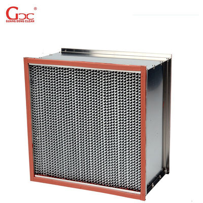 filtro ad alta temperatura da 250m3/H 400degree H14 Hepa con il deflettore