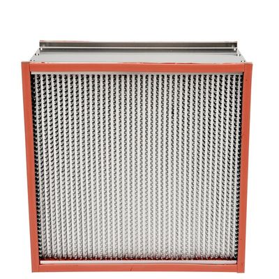 filtro ad alta temperatura da 250m3/H 400degree H14 Hepa con il deflettore