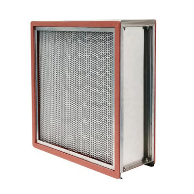 filtro ad alta temperatura da 250m3/H 400degree H14 Hepa con il deflettore