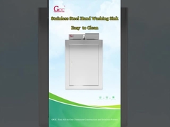 Lavabo per lavaggio a mano per singola persona in acciaio inossidabile